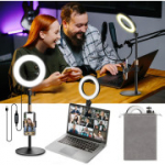 Railee 6" žiedinė &scaron;viesa su trikoju ir telefono laikikliu