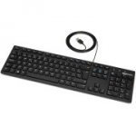 &bdquo;Amazon Basics&ldquo; laidinė USB klaviatūra su plonu dizainu, ispanų i&scaron;dėstymas, matinė juoda, QWERTY