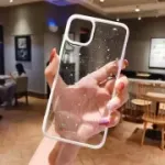 VUTR mielas blizgantis dėklas, skirtas iPhone 12/12 Pro, skaidrus galinis dangtelis
