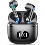 Belaidės Bluetooth ausinės W23, Bluetooth 5.3, ENC triuk&scaron;mo slopinimas, IP7 apsaugos klasė, juodos