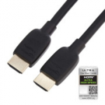 Amazon Basics HDMI kabelis, didelės spartos 48 Gbps, 8K@60Hz, 4K@120Hz, paauksuoti ki&scaron;tukai, suderinamas su Ethernet, 1,8 m, juodas