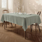 Home Direct lengvai prižiūrima stačiakampė poliesterio staltiesė, 140 &times; 180 cm