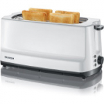 1400 W AT 2234, juoda/balta, &bdquo;Severin&ldquo; 1400 W automatinis skrudintuvas su dviem ilgais lizdais