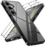 ivoler skaidrus negeltonuojantis dėklas Samsung Galaxy S24 5G su 1 grūdinto stiklo apsauga