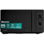 &bdquo;Hisense&ldquo; 700 vatų 20 litrų inverterinė mikrobangų krosnelė H20MOBP1HIUK, juoda (B klasė)