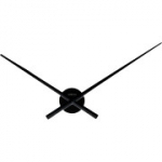 NexTime sieninis laikrodis &Oslash; 70 cm Aliuminis-juodas, 70 x 70 x 3,3 cm