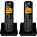 Alcatel S280 Duo belaidis telefonas juodas &ndash; 2 rageliai