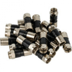 F jungtis 6,8&ndash;7,4 mm bendraa&scaron;iam kabeliui RG 6 antenos kabelio bendraa&scaron;io suspaudimo jungtis, skirta palydoviniam kabeliui, 20 vnt.