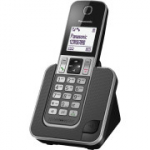 PANASONIC - TELEFONAS DECT Juodas - KX-TGD310FRG (be baterijos)