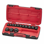 18 dalių colinių smūginių galvučių rinkinys su 1/2" kvadratine fiksatoriumi "Teng Tools" T9218AF
