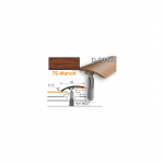 Profilis PVC Myck, 42 mm | mahon, 2 m