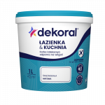 Dažai lateksiniai matiniai drėgnoms patalpoms DEKORAL (MALEINAK PLUS) | balta 1 ltr.