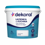 Dažai lateksiniai matiniai drėgnoms patalpoms DEKORAL (MALEINAK PLUS) | balta 5 ltr.