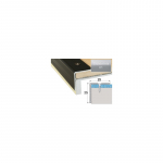 Profilis Effector A40 laiptams | sidabrinis 120 cm 25x25 mm
