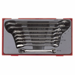 Kombinuotų terk&scaron;linių raktų su krypties pejungimo funkcija rinkinys 8 dalių Teng Tools TT6508RAF (Coliai)