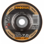 Met. &scaron;lif. diskas &bdquo;RHODIUS" 125x7x22,2 mm