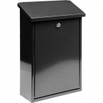 Dežutė pa&scaron;to 400x250x100mm Vorel | juoda, 2raktai