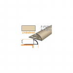 Profilis užbaigimo PVC Aspro, i&scaron;orinis | 8 mm x 2.5 m, biežinis2