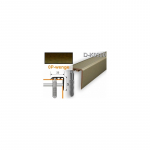 Profilis laiptams PVC Myck, 25 x 25 mm | wenge, 1 m