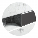 Profilis C tipo, nerūdyjančio plieno, dekoratyvinis Stainless Steel Profiles | 10 mm L-250cm