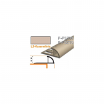 Profilis užbaigimo PVC Aspro, i&scaron;orinis | 10 mm x 2.5 m, karamelinis