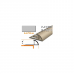 Profilis užbaigimo PVC Aspro, i&scaron;orinis | 10 mm x 2.5 m, pilkas