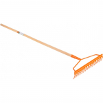 Grėblys metalinis su kotu Flo | 140cm, 14 dantų