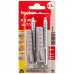 FISCHER kai&scaron;čiai su varžtais SX Plus S, 14x70 mm, 2 vnt.