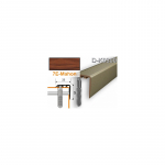 Profilis laiptams PVC Myck, 25 x 25 mm | mahon, 2 m