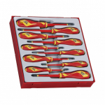 Atsuktuvų rinkinys darbui su 1000 voltų įtampa 10 dalių Teng Tools TTDV910N