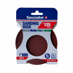 SPECIALIST+ &scaron;lifavimo popierius P100, 125 mm, 5 vnt.