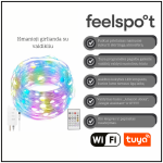 I&scaron;manioji girlianda su valdikliu Feelspot FS-RSL02W 10m Wi-fi, Tuya,I&scaron;manioji girlianda su valdikliu Feelspot FS-RSL02W 10m Wi