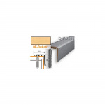 Profilis laiptams PVC Myck, 30 x 30 mm | bukas1, 1 m