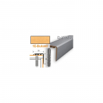 Profilis laiptams PVC Myck, 30 x 30 mm | bukas2, 2 m