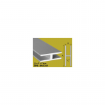 Profilis Effector H B91 aliuminis 40x12 mm | 100 cm