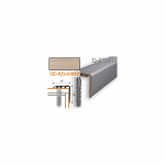 Profilis laiptams PVC Myck, 30 x 30 mm | ąžuolas2, 2 m