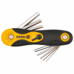 Raktų &scaron;e&scaron;iabriaunių rinkinys 8vnt. 1,5-8mm Hex Vorel