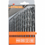 Grąžtų rinkinys metalui HSS Sthor | 1.5-6.5mm 13 vnt.