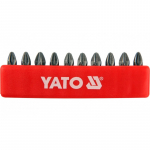 Antgalių rinkinys 10vnt. PZ Yato | PZ1 1/4" 25mm