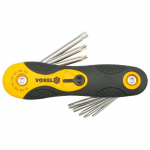 Raktų &scaron;e&scaron;iabriaunių rinkinys 8vnt. 1,5-8mm Torx Vorel