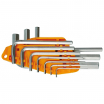 Raktų &scaron;e&scaron;iabriaunių rinkinys 10vnt. 1,5-10mm CrV Vorel