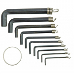 Raktų &scaron;e&scaron;iabriaunių rinkinys 8vnt. 2-10mm CrV Vorel