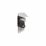 Raktų žvaigždinių rinkinys 9vnt.trumpi TORX Cr-V Topex | T10-50mm