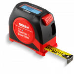 Rulėtė 5 m su integruotu lazeriniu atstumo matuokliu 20 m SOLA (METEC)