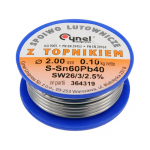 Lydmetalis mink&scaron;tam litavimui Sn60Pb40 100 g CYNEL | 2,0 mm (76818)