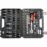 Įrankių rinkinys 94 vnt CrV Yato | 1/2", 1/4"