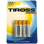 Maitinimo elementai Tiross LR03 AAA 4 vnt.
