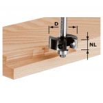 Užkaitų freza su apsukamomis pjovimo plok&scaron;telėmis HW S8 D38/12