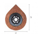 Karbidinis antgalis ECEF la&scaron;o formos 70X86 MM