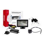 Parkavimo pagalbos sistema TFT01 4,3" su HD-310 kamera, 4 balti jutikliai